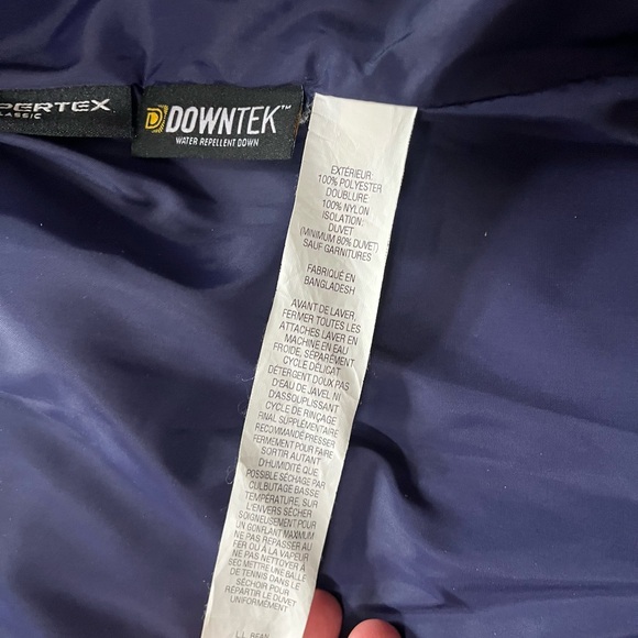 L.L. Bean Men's Mountain Insulated Down Quilted Puffer Vest Navy XL hmmm mm - Picture 9 of 11